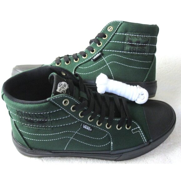 Vans Men's BMX Sk8-Hi 238 Dakota Roche Green Black Canvas Shoes Size 8 NIB - Picture 1 of 5
